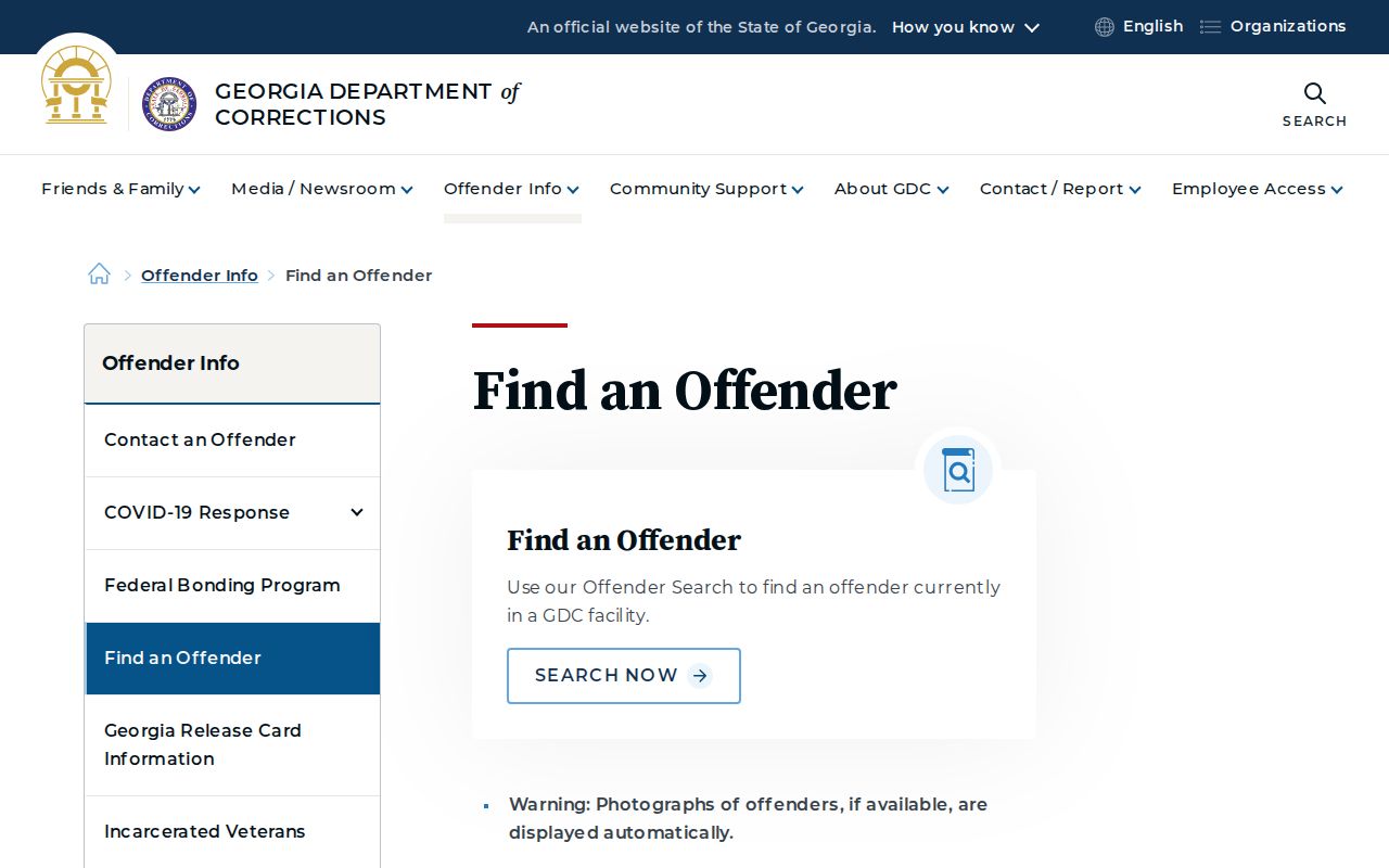 Hancock County criminal history GDC offender locator