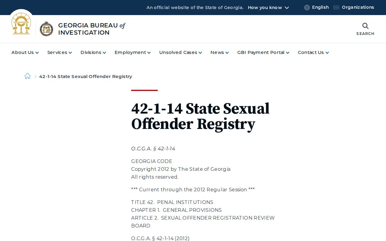 Hancock County sex offender search information on Georgia risk levels